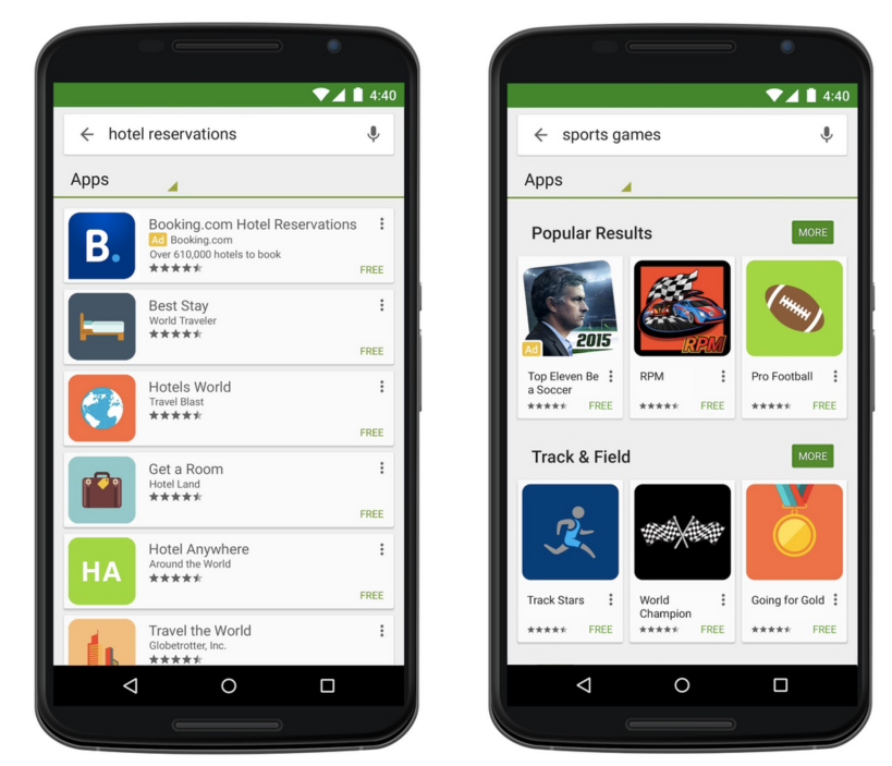Annonces Adwords Google Play