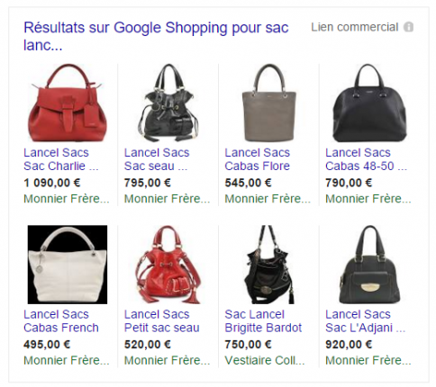 google-shopping-affichage