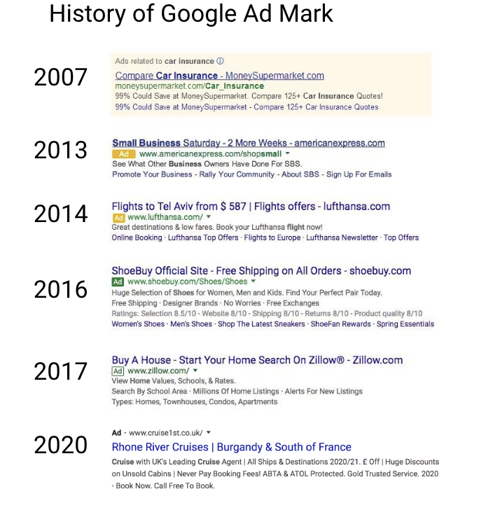 nouveau design google résultat de recherche 2020