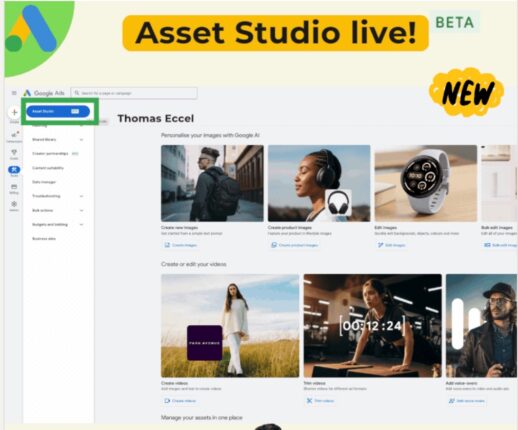 Asset Studio Google Ads : du media‑buying à la création vidéo pilotée par l’IA
