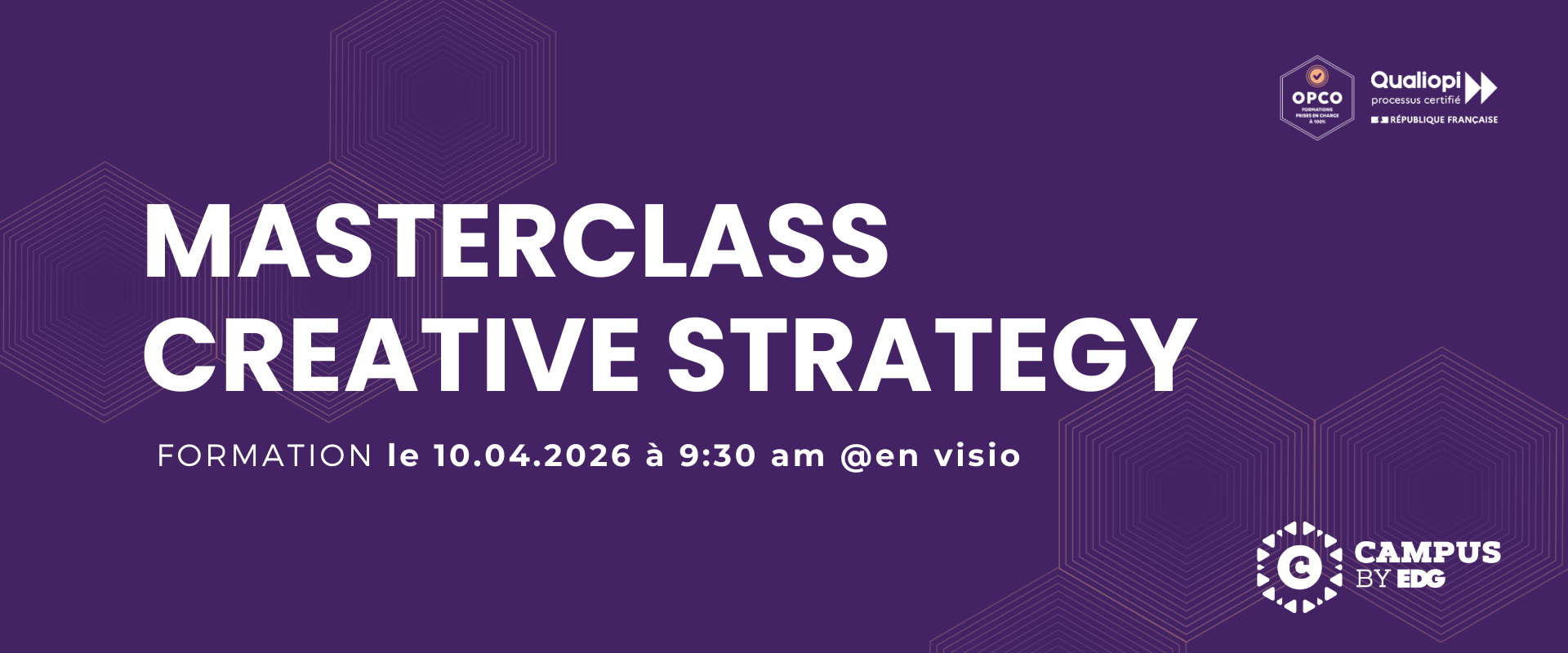 Masterclass Creative Strategy Campus