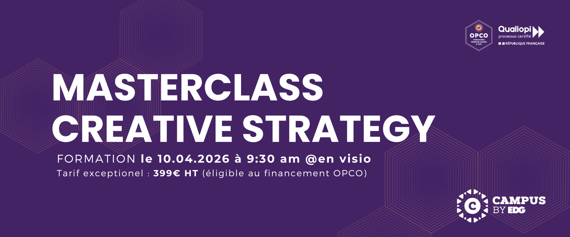 Masterclass Creative Strategy Campus