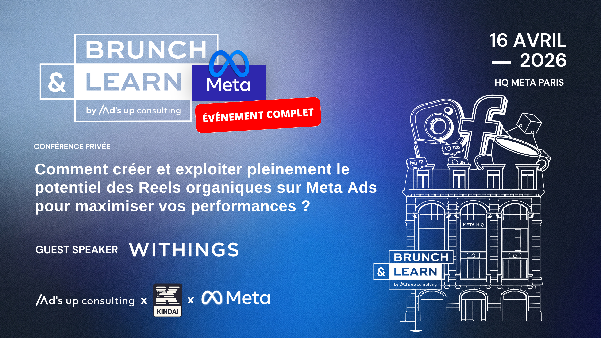 Invitation Brunch&Learn Meta x Ad's up Consulting x Kindai (16/04/2026)